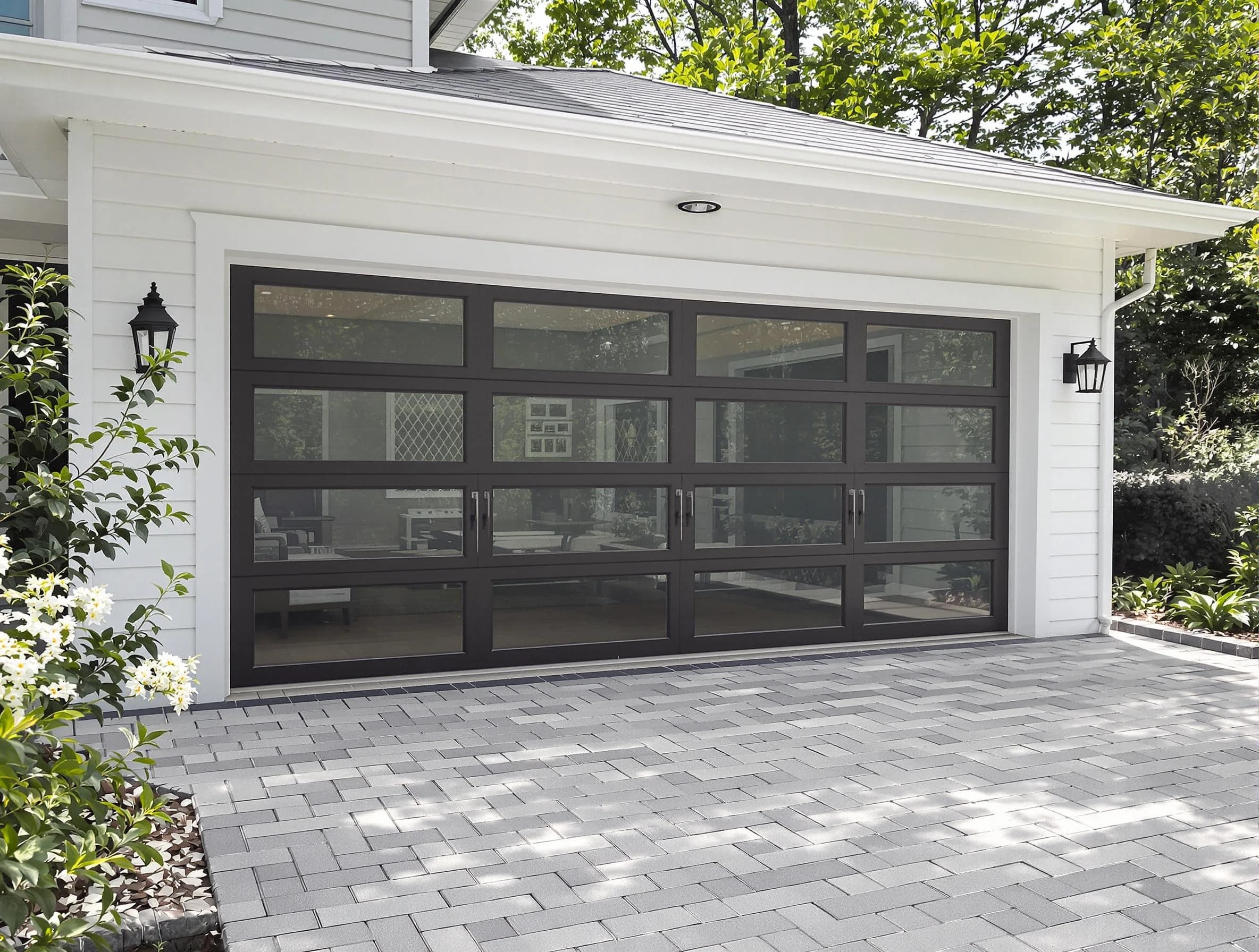 Cave Creek Garage Door Repair design specialist presenting custom garage door options to Cave Creek homeowner