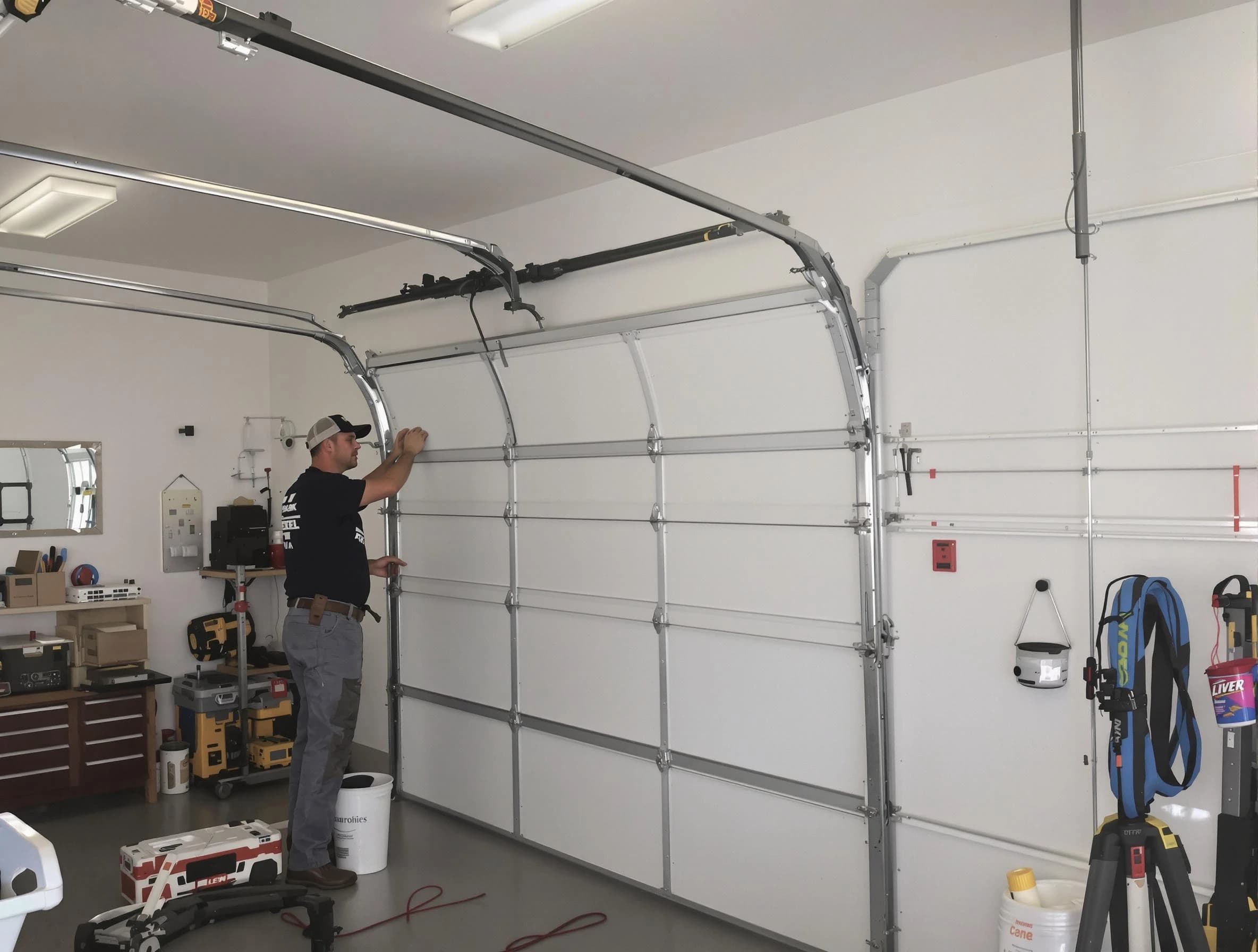 Cave Creek Garage Door Repair team installing new garage door in Cave Creek