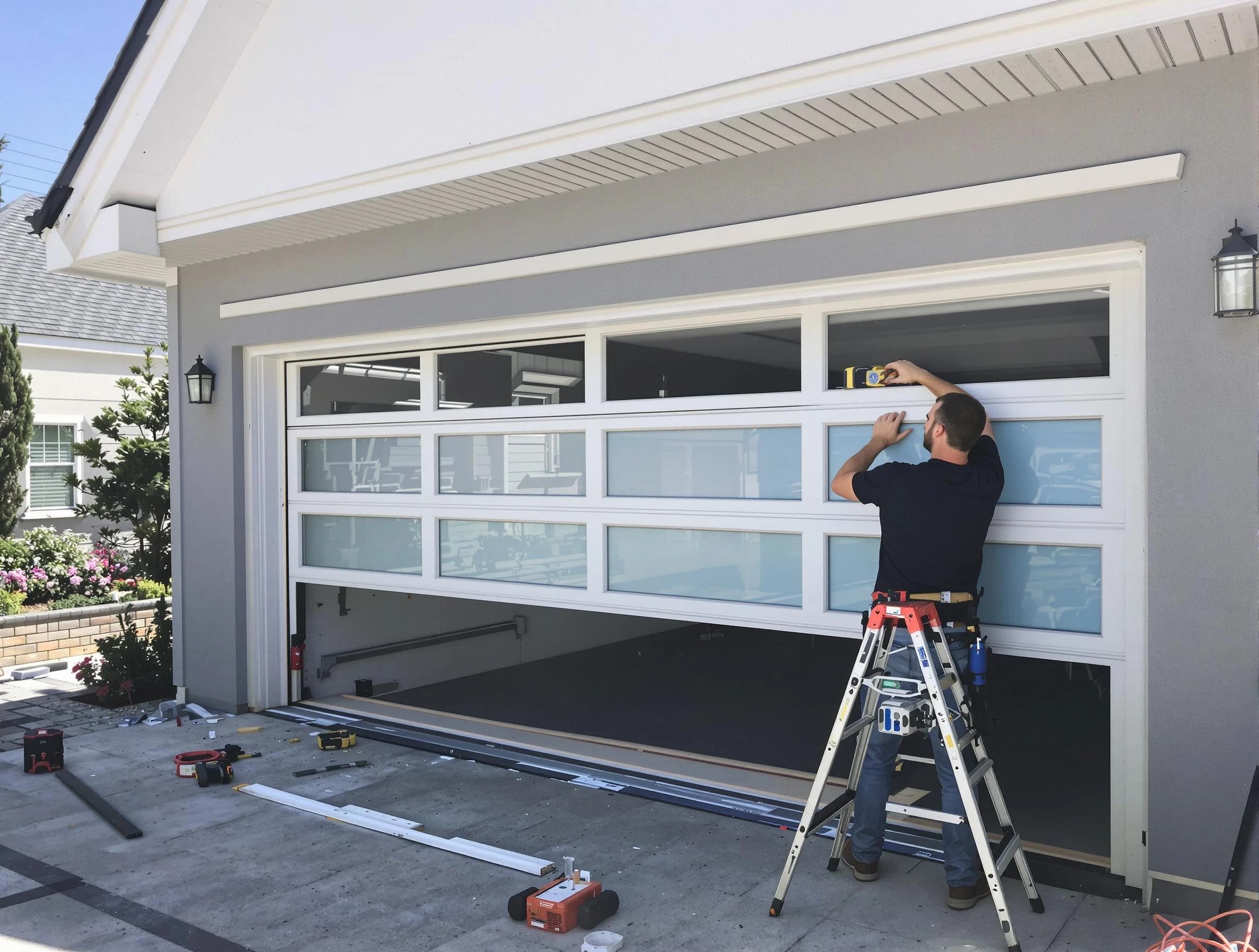 Cave Creek Garage Door Repair team performing garage door replacement in Cave Creek