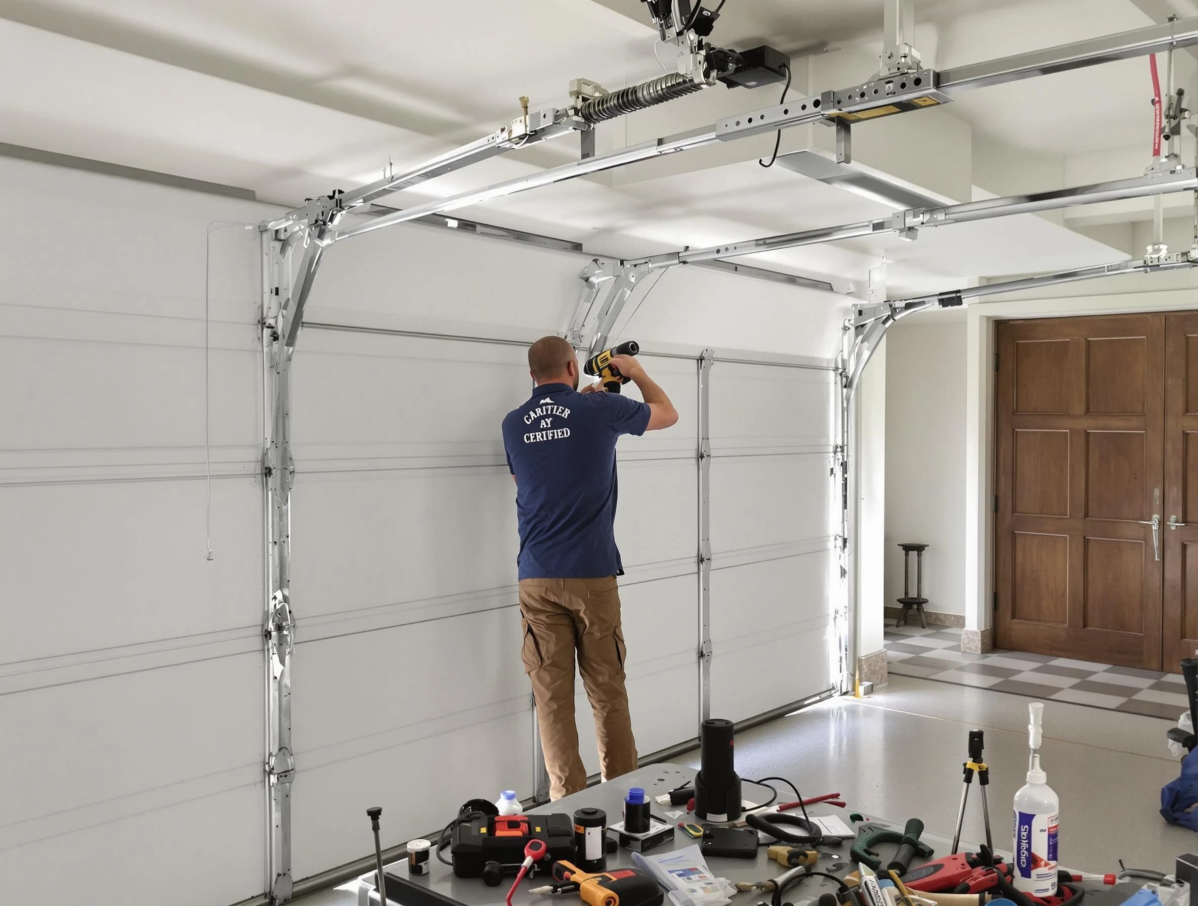 Cave Creek Garage Door Repair certified technician performing precision garage door repair in Cave Creek