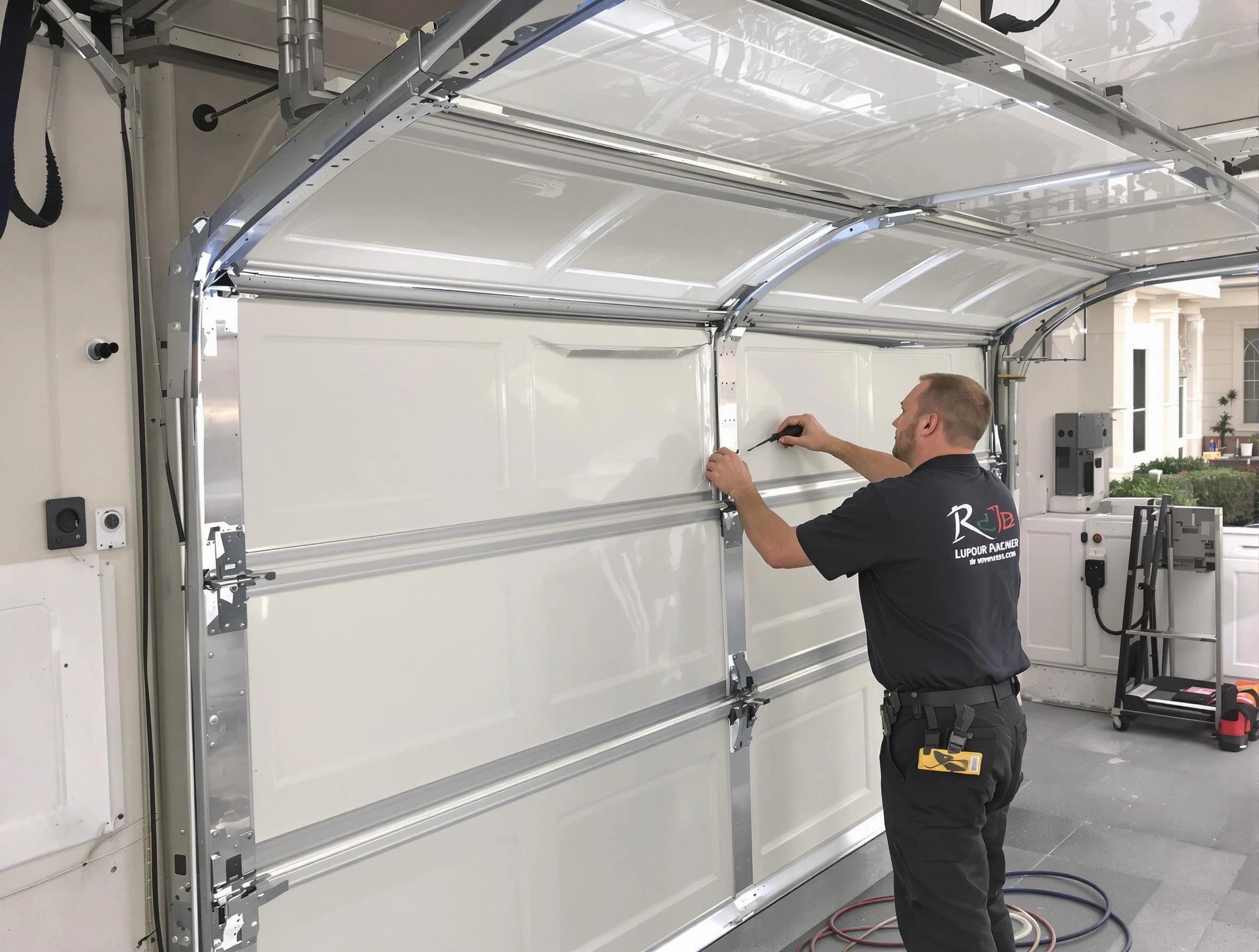 Cave Creek Garage Door Repair professional performing panel repair in Cave Creek