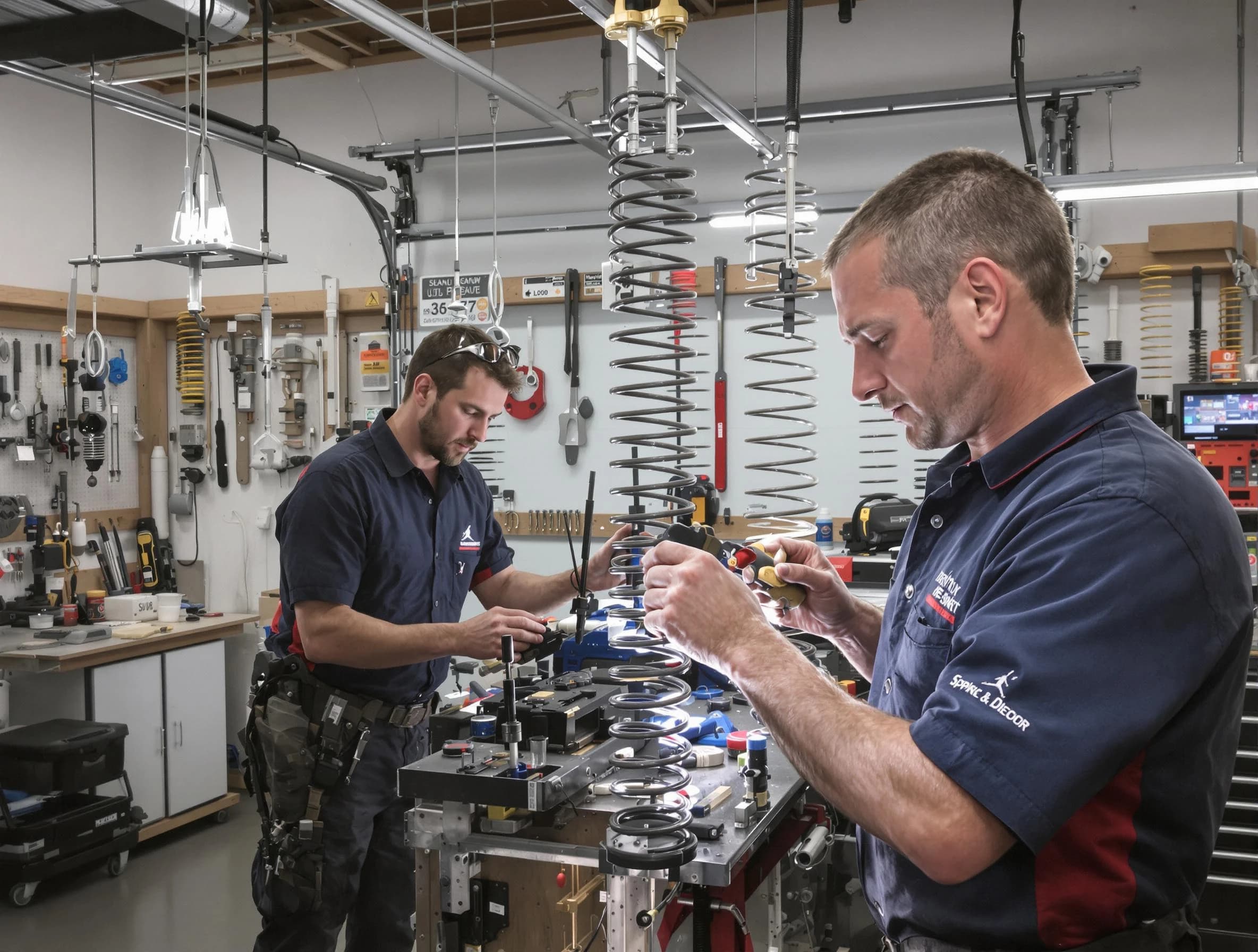 Garage door spring repair service by Cave Creek Garage Door Repair in Cave Creek