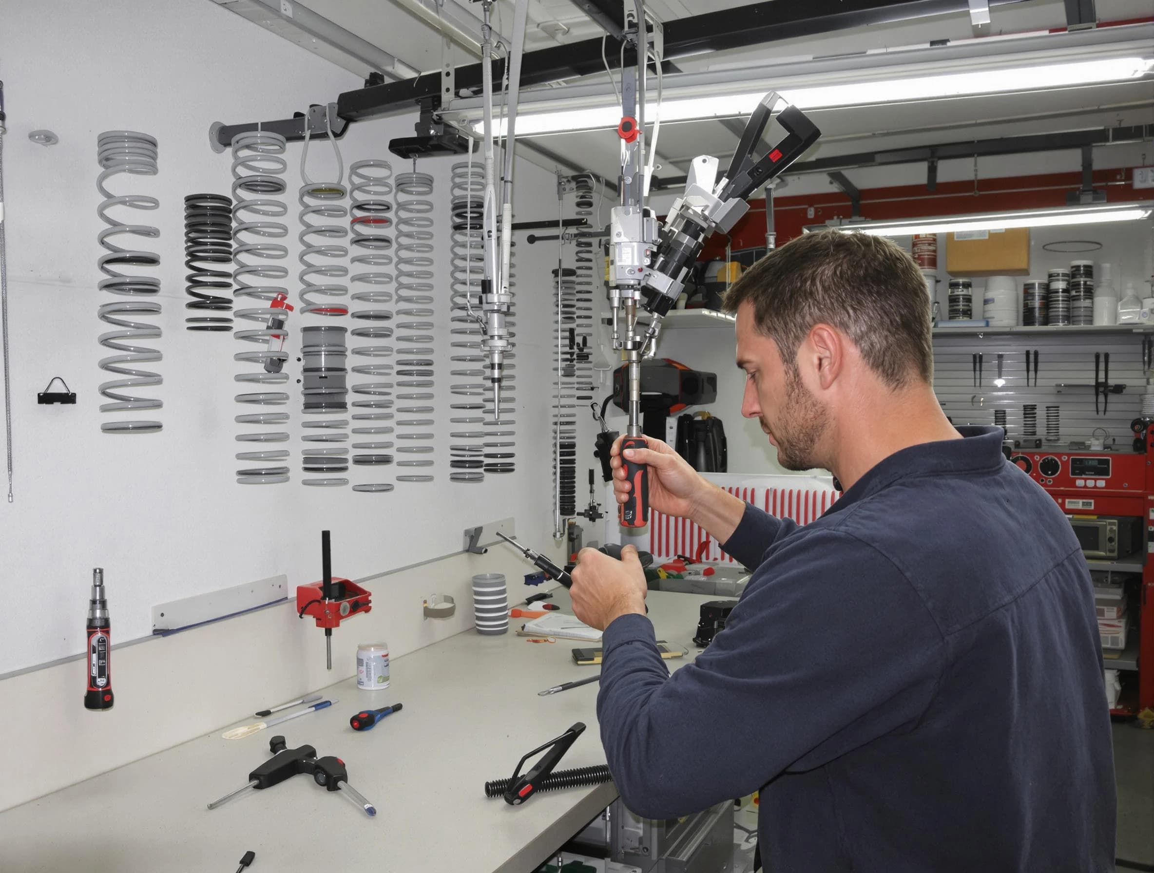 Cave Creek Garage Door Repair safety certified technician performing precision spring replacement in Cave Creek