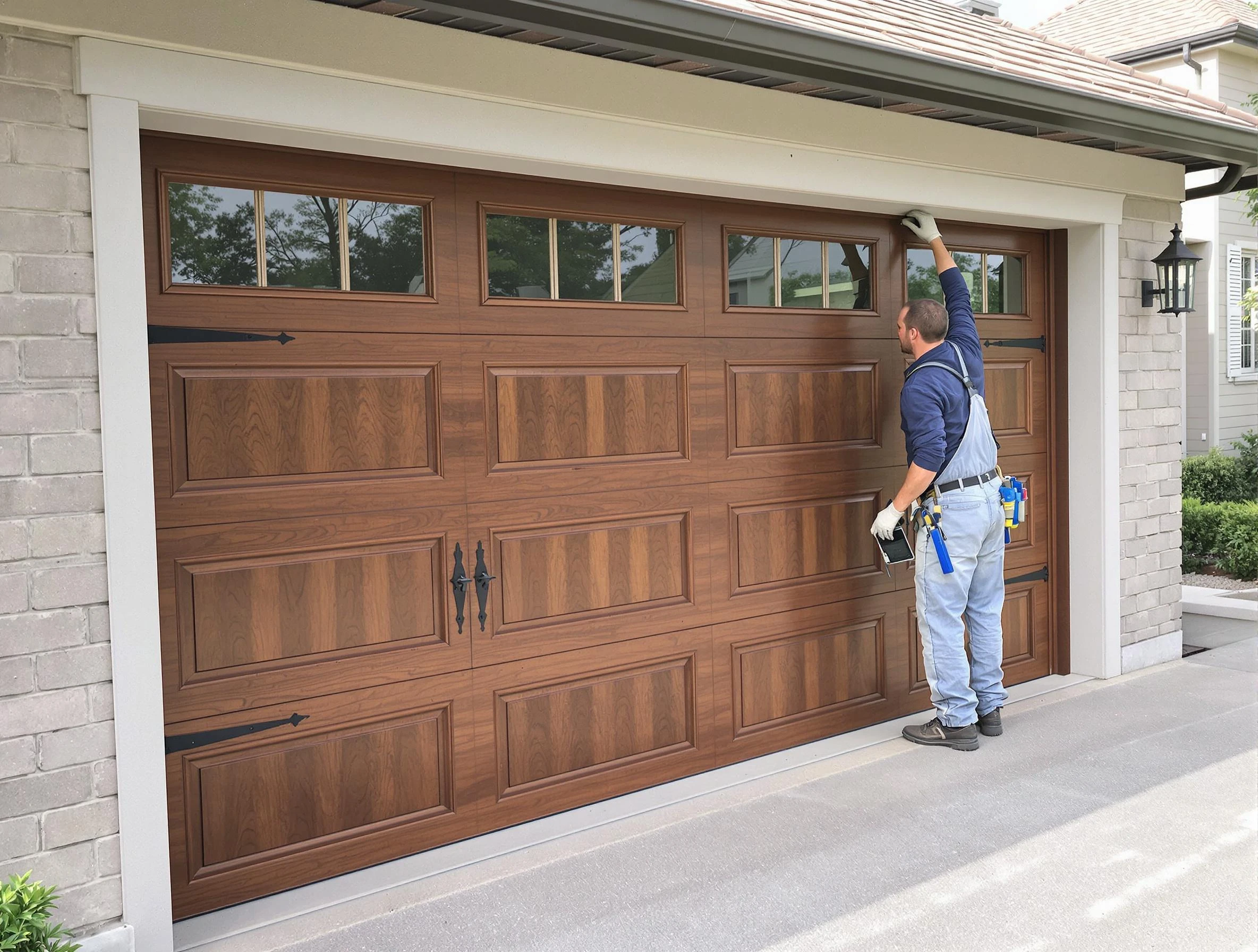 Custom garage door showcase by Cave Creek Garage Door Repair in Cave Creek