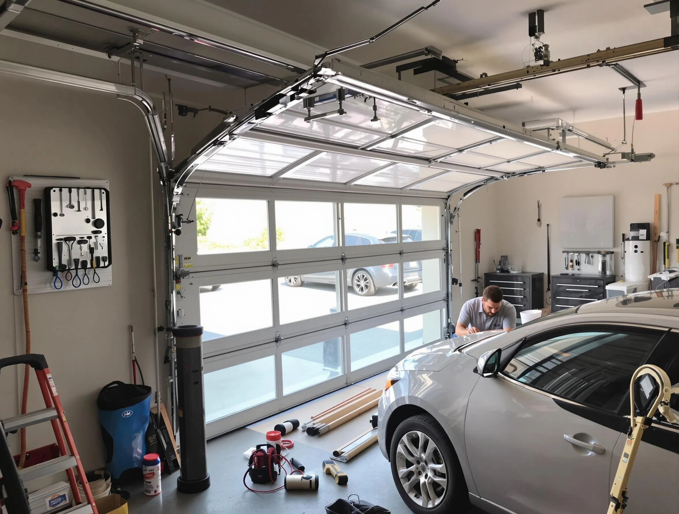 Garage door noise reduction service by Cave Creek Garage Door Repair in Cave Creek