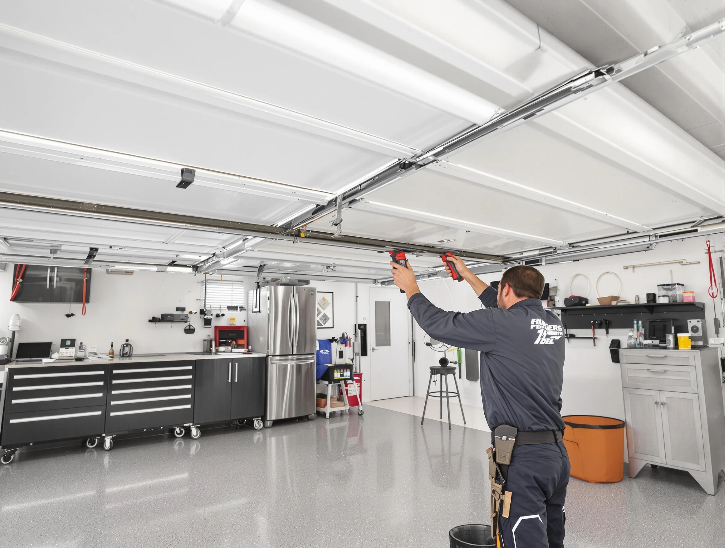 Overhead garage door repair service by Cave Creek Garage Door Repair in Cave Creek